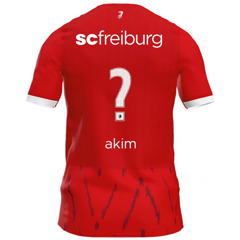 Kandiny Niño Camiseta Akim Schnerring #0 Rojo 1ª Equipación 2024/25 La Camisa Chile