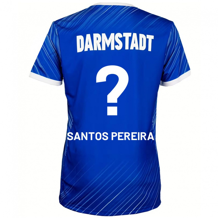 Kandiny Niño Camiseta Diogo Dos Santos Pereira #0 Azul Blanco 1ª Equipación 2024/25 La Camisa Chile