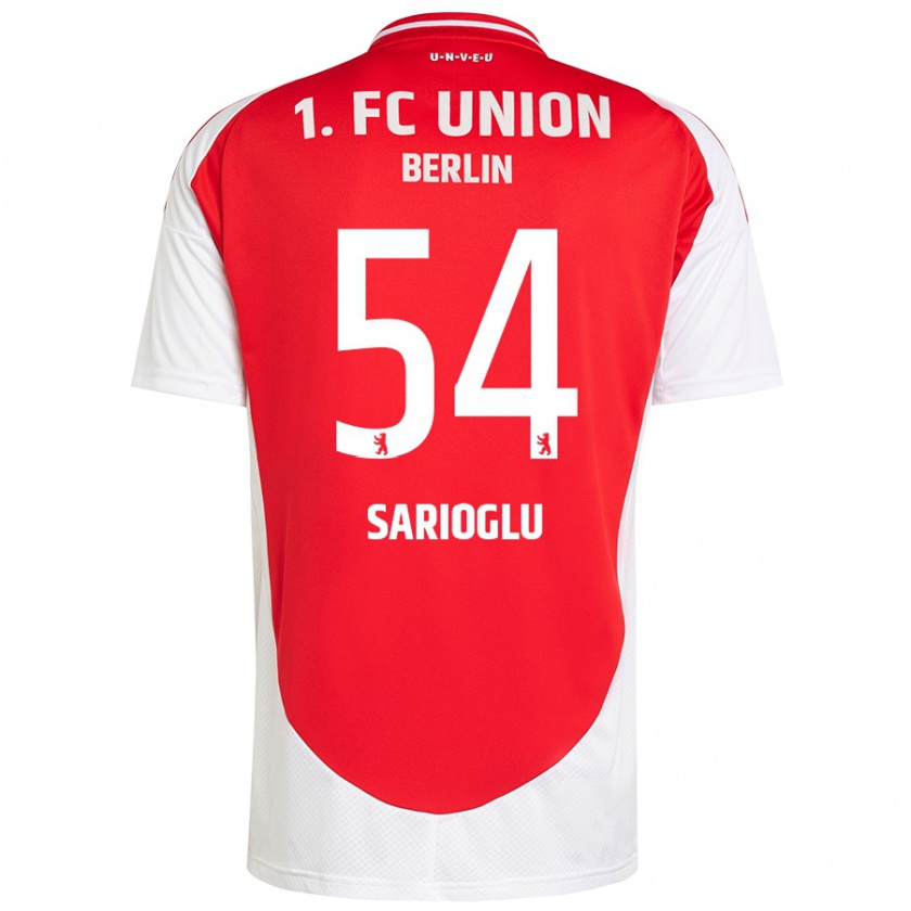 Kandiny Niño Camiseta Defne Sarıoğlu #54 Rojo Blanco 1ª Equipación 2024/25 La Camisa Chile