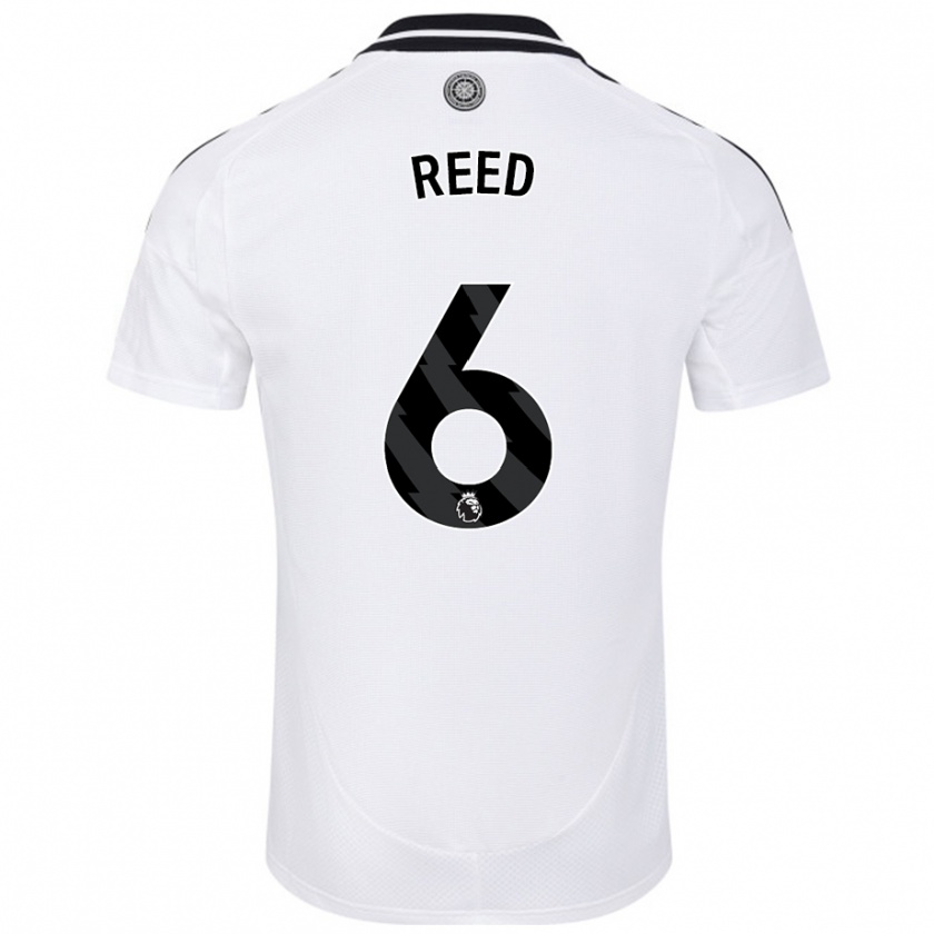 Kandiny Niño Camiseta Harrison Reed #6 Blanco 1ª Equipación 2024/25 La Camisa Chile