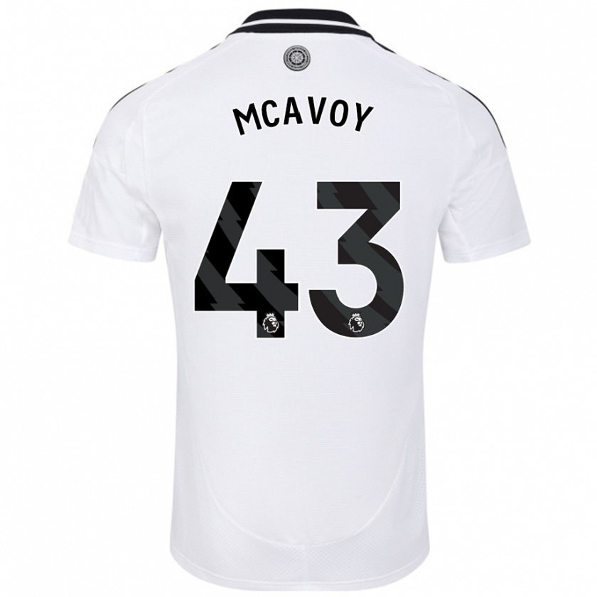 Kandiny Niño Camiseta Connor Mcavoy #43 Blanco 1ª Equipación 2024/25 La Camisa Chile