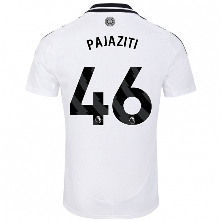 Kandiny Niño Camiseta Adrion Pajaziti #46 Blanco 1ª Equipación 2024/25 La Camisa Chile