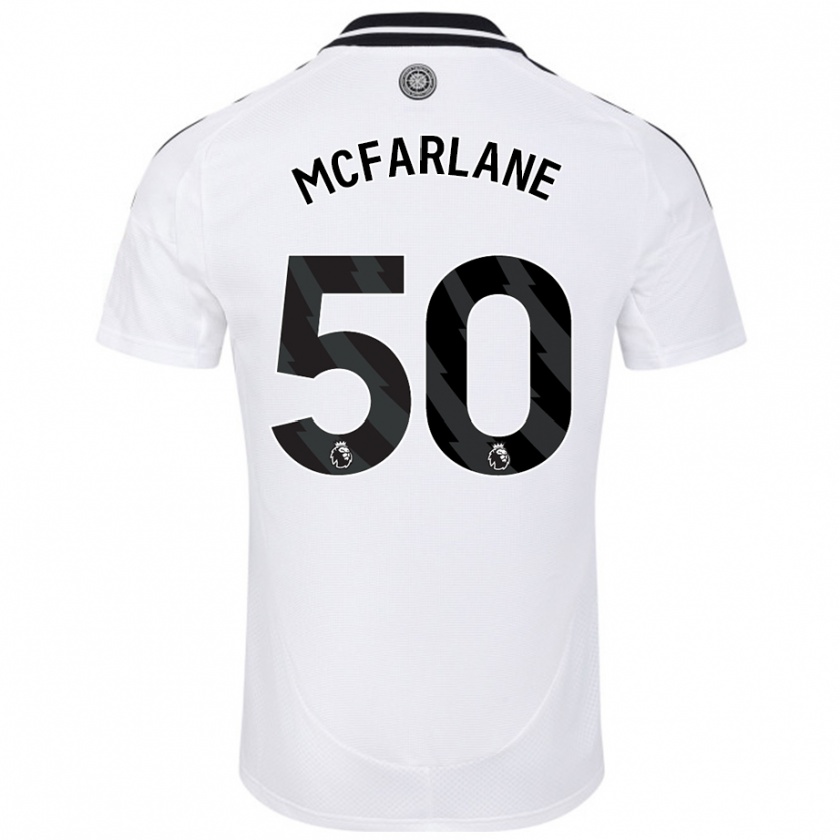 Kandiny Niño Camiseta Callum Mcfarlane #50 Blanco 1ª Equipación 2024/25 La Camisa Chile