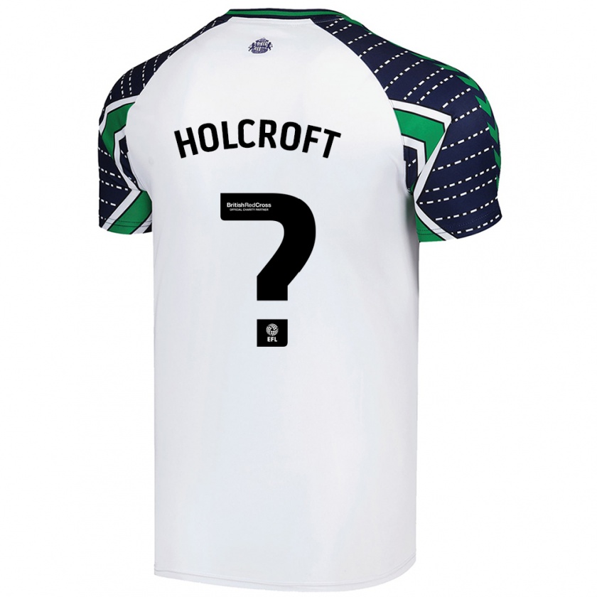 Kandiny Niño Camiseta Finlay Holcroft #0 Blanco 2ª Equipación 2024/25 La Camisa Chile