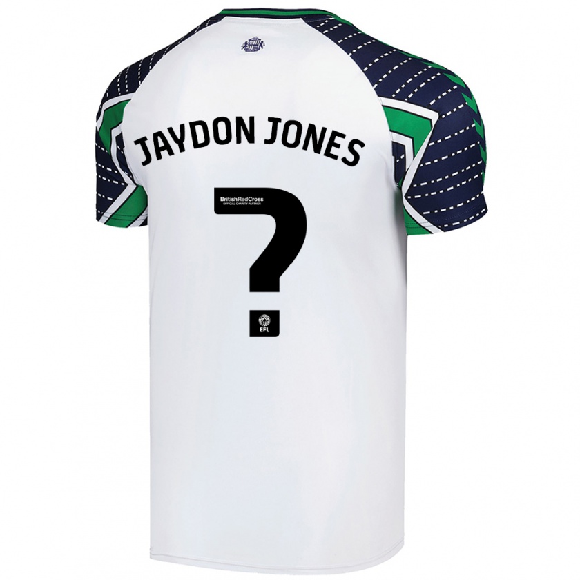 Kandiny Niño Camiseta Jaydon Jones #0 Blanco 2ª Equipación 2024/25 La Camisa Chile