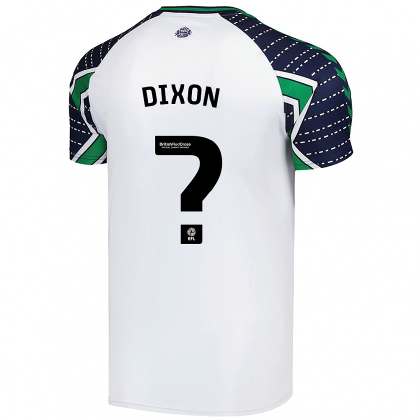 Kandiny Niño Camiseta Aiden Dixon #0 Blanco 2ª Equipación 2024/25 La Camisa Chile