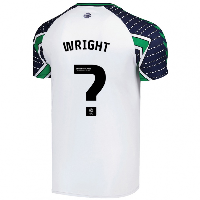 Kandiny Niño Camiseta Ryan Wright #0 Blanco 2ª Equipación 2024/25 La Camisa Chile