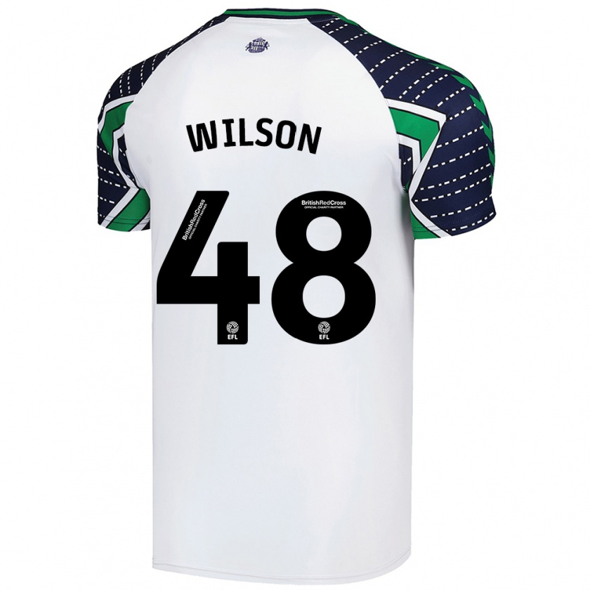 Kandiny Niño Camiseta Callum Wilson #48 Blanco 2ª Equipación 2024/25 La Camisa Chile