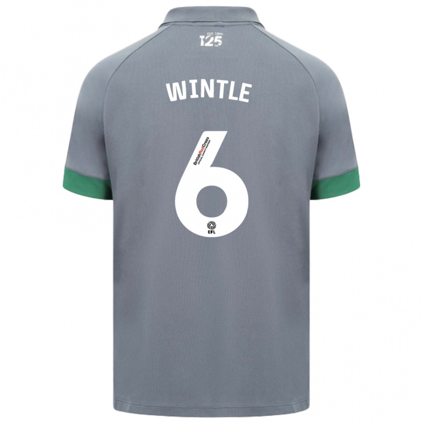 Kandiny Niño Camiseta Ryan Wintle #6 Gris Oscuro 2ª Equipación 2024/25 La Camisa Chile