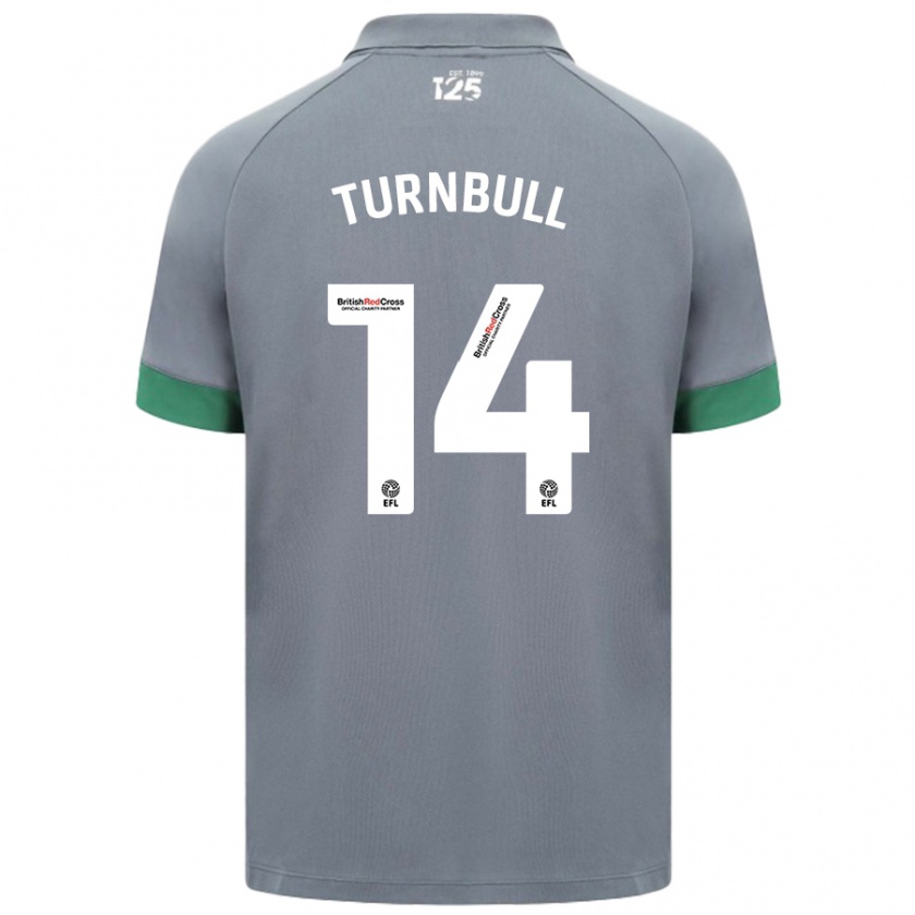 Kandiny Niño Camiseta David Turnbull #14 Gris Oscuro 2ª Equipación 2024/25 La Camisa Chile