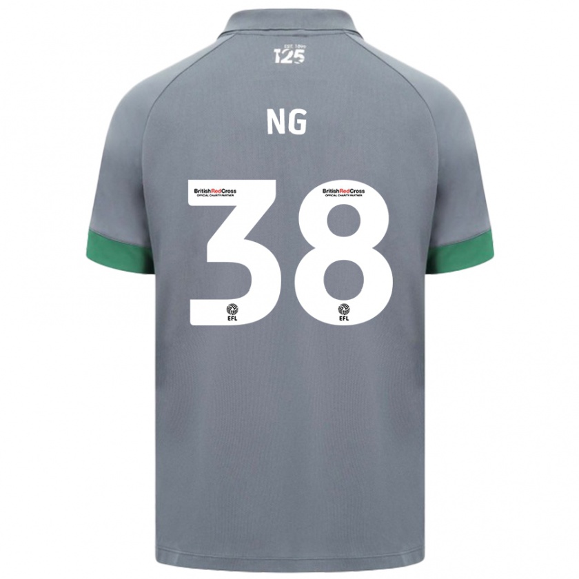 Kandiny Niño Camiseta Perry Ng #38 Gris Oscuro 2ª Equipación 2024/25 La Camisa Chile