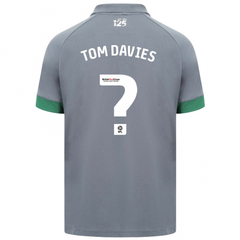 Kandiny Niño Camiseta Tom Davies #0 Gris Oscuro 2ª Equipación 2024/25 La Camisa Chile