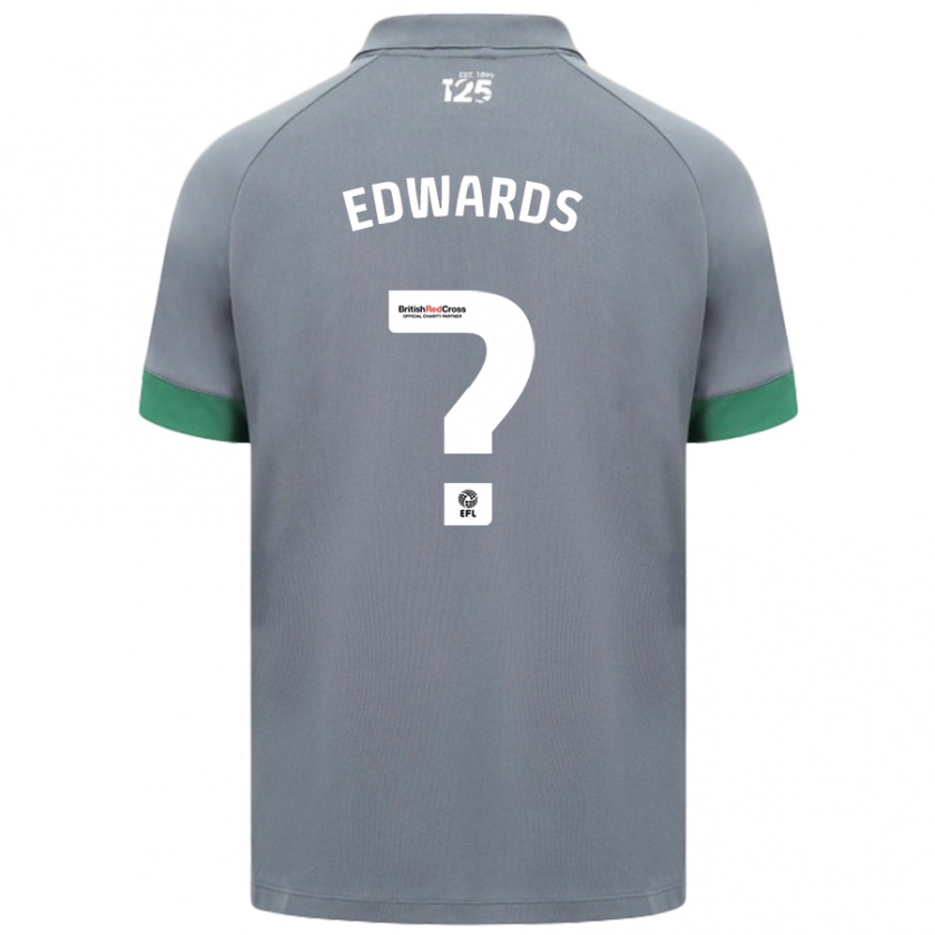 Kandiny Niño Camiseta Joseff Edwards #0 Gris Oscuro 2ª Equipación 2024/25 La Camisa Chile