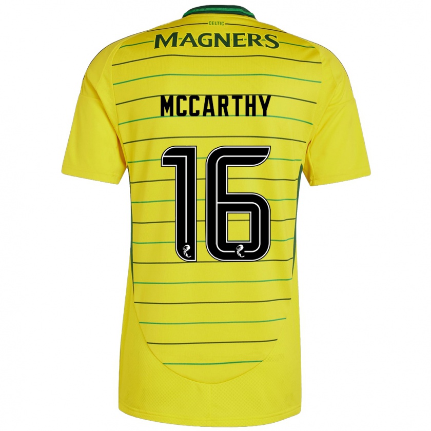 Kandiny Niño Camiseta James Mccarthy #16 Amarillo 2ª Equipación 2024/25 La Camisa Chile