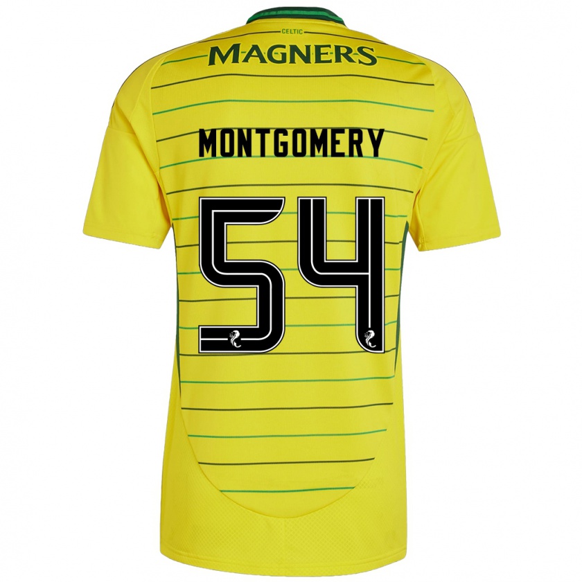 Kandiny Niño Camiseta Adam Montgomery #54 Amarillo 2ª Equipación 2024/25 La Camisa Chile