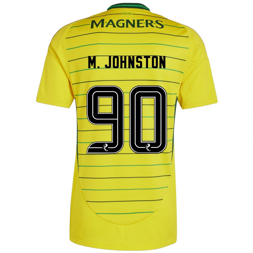 Kandiny Niño Camiseta Mikey Johnston #90 Amarillo 2ª Equipación 2024/25 La Camisa Chile