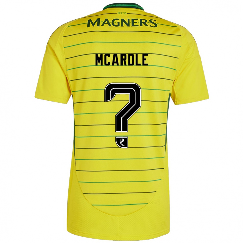 Kandiny Niño Camiseta Sean Mcardle #0 Amarillo 2ª Equipación 2024/25 La Camisa Chile