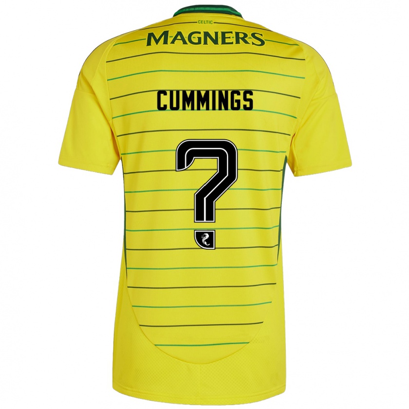 Kandiny Niño Camiseta Daniel Cummings #0 Amarillo 2ª Equipación 2024/25 La Camisa Chile