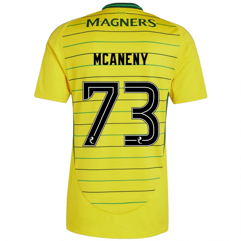 Kandiny Niño Camiseta Maria Mcaneny #73 Amarillo 2ª Equipación 2024/25 La Camisa Chile