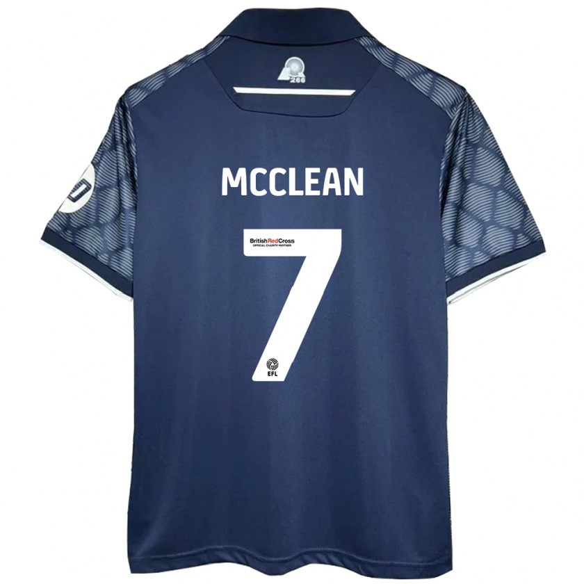 Kandiny Niño Camiseta James Mcclean #7 Negro 2ª Equipación 2024/25 La Camisa Chile