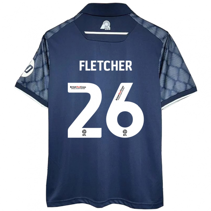 Kandiny Niño Camiseta Steven Fletcher #26 Negro 2ª Equipación 2024/25 La Camisa Chile