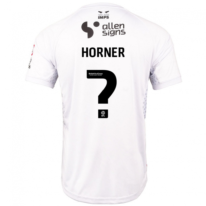 Kandiny Niño Camiseta Faith Horner #0 Rojo Blanco 2ª Equipación 2024/25 La Camisa Chile