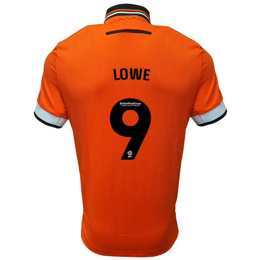 Kandiny Niño Camiseta Jamal Lowe #9 Naranja Blanco 2ª Equipación 2024/25 La Camisa Chile