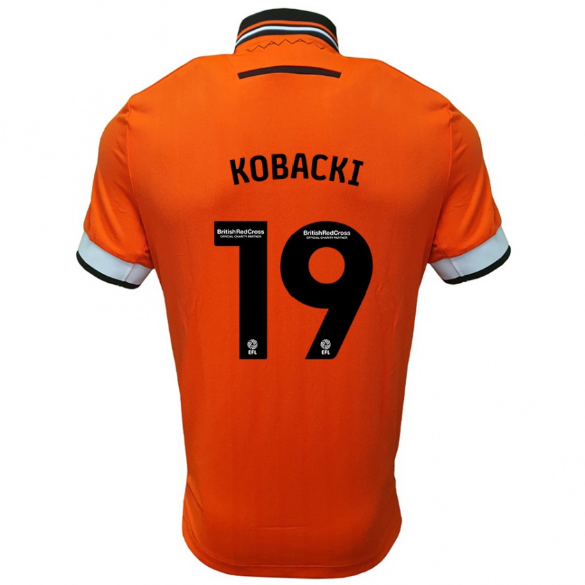 Kandiny Niño Camiseta Olaf Kobacki #19 Naranja Blanco 2ª Equipación 2024/25 La Camisa Chile