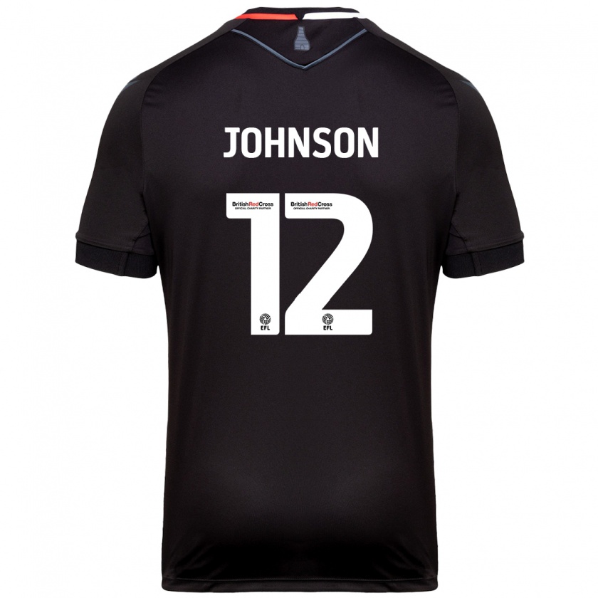 Kandiny Niño Camiseta Daniel Johnson #12 Negro 2ª Equipación 2024/25 La Camisa Chile