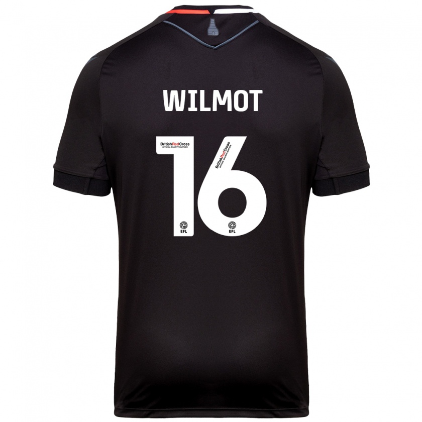 Kandiny Niño Camiseta Ben Wilmot #16 Negro 2ª Equipación 2024/25 La Camisa Chile