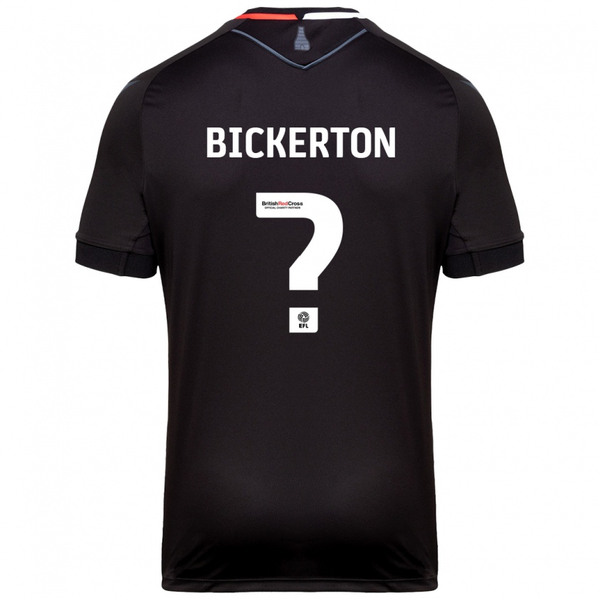 Kandiny Niño Camiseta Josh Bickerton #0 Negro 2ª Equipación 2024/25 La Camisa Chile