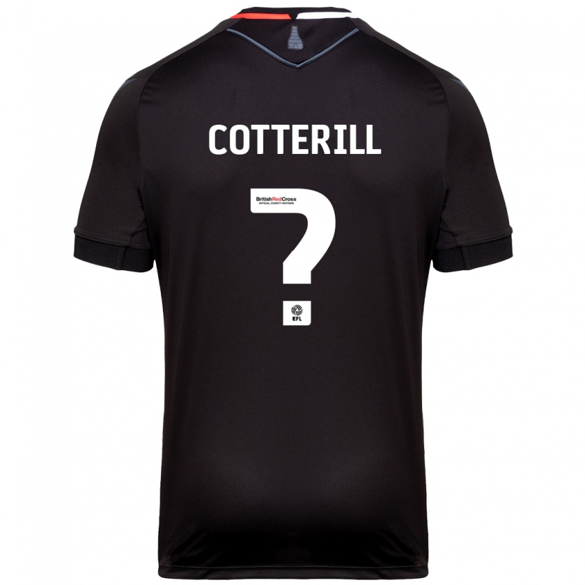 Kandiny Niño Camiseta Alex Cotterill #0 Negro 2ª Equipación 2024/25 La Camisa Chile