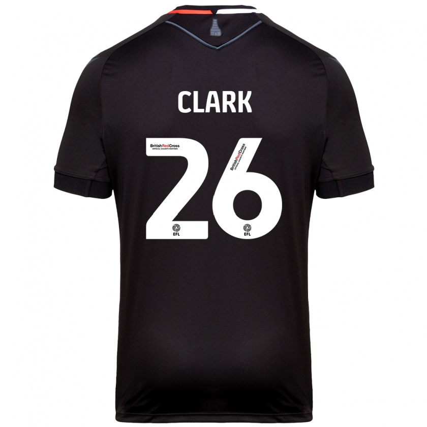 Kandiny Niño Camiseta Ciaran Clark #26 Negro 2ª Equipación 2024/25 La Camisa Chile