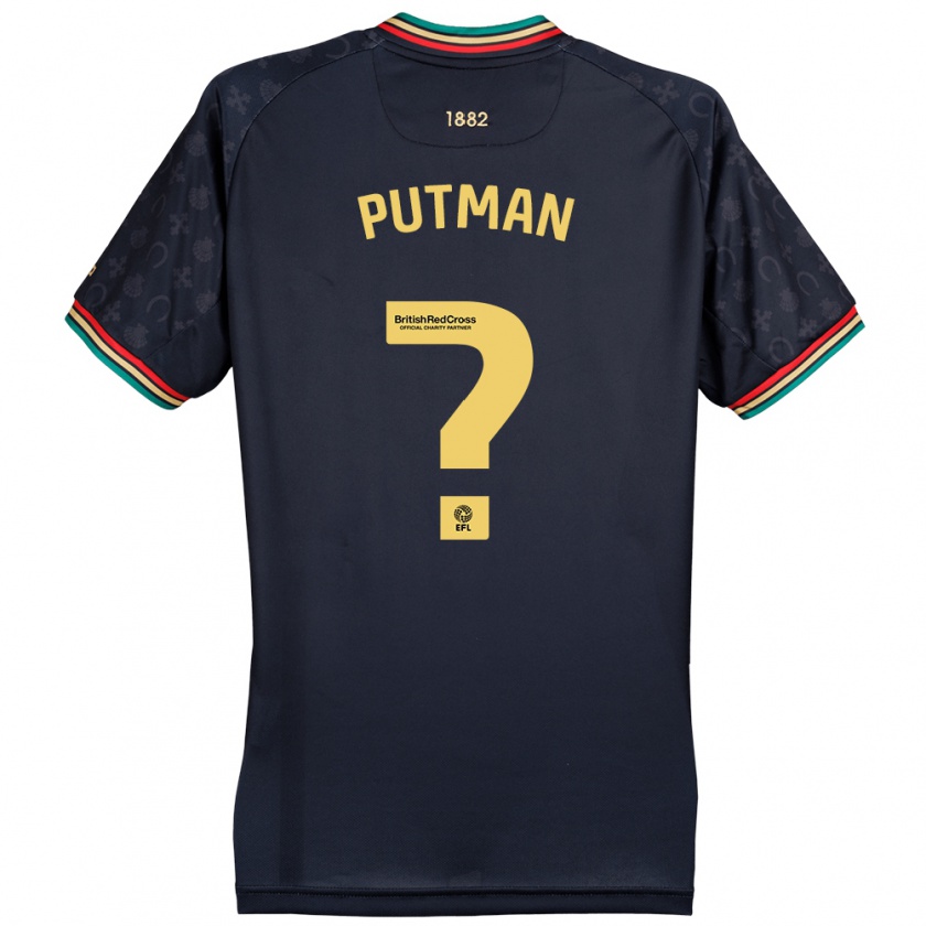 Kandiny Niño Camiseta Jaiden Putman #0 Azul Marino Oscuro 2ª Equipación 2024/25 La Camisa Chile