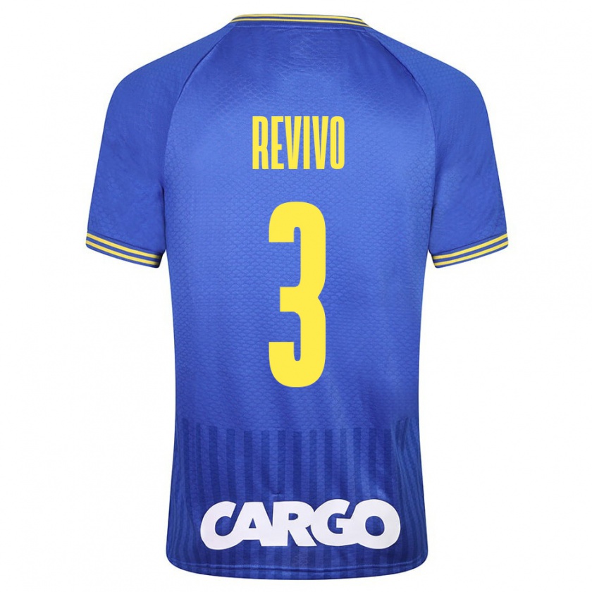 Kandiny Niño Camiseta Roy Revivo #3 Blanco 2ª Equipación 2024/25 La Camisa Chile