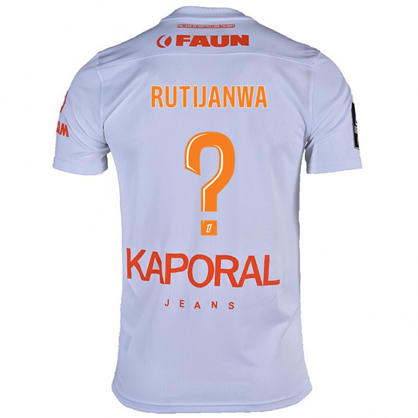 Kandiny Niño Camiseta Tyron Rutijanwa #0 Blanco 2ª Equipación 2024/25 La Camisa Chile