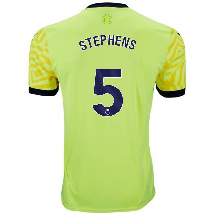 Kandiny Niño Camiseta Jack Stephens #5 Amarillo 2ª Equipación 2024/25 La Camisa Chile