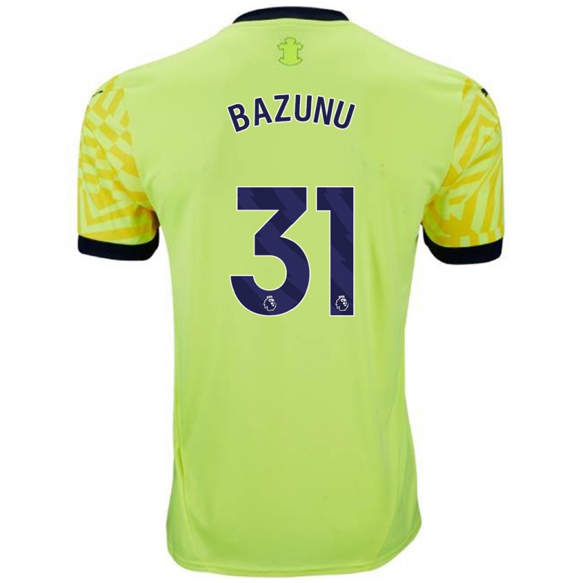 Kandiny Niño Camiseta Gavin Bazunu #31 Amarillo 2ª Equipación 2024/25 La Camisa Chile