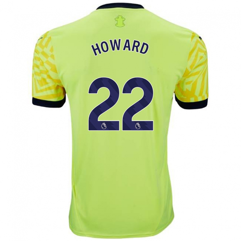 Kandiny Niño Camiseta Bethany-May Howard #22 Amarillo 2ª Equipación 2024/25 La Camisa Chile