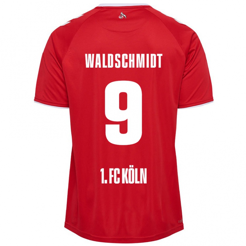 Kandiny Niño Camiseta Luca Waldschmidt #9 Rojo Blanco 2ª Equipación 2024/25 La Camisa Chile