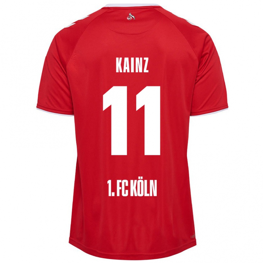 Kandiny Niño Camiseta Florian Kainz #11 Rojo Blanco 2ª Equipación 2024/25 La Camisa Chile