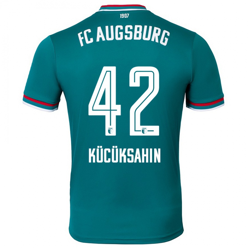 Kandiny Niño Camiseta Mahmut Kücüksahin #42 Verde Oscuro 2ª Equipación 2024/25 La Camisa Chile