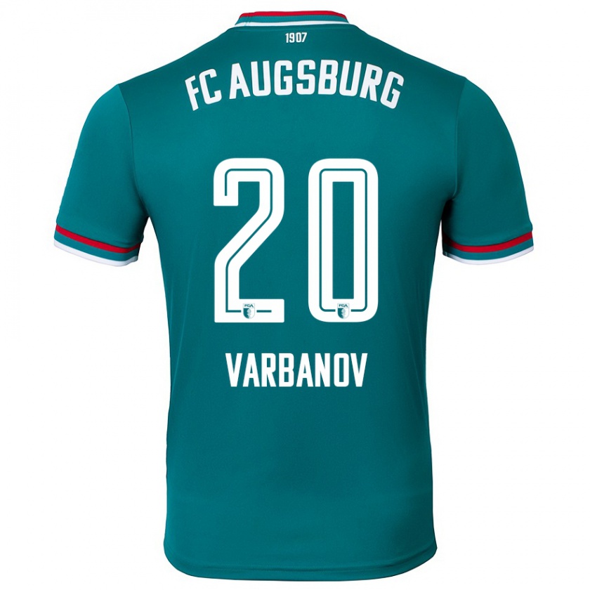 Kandiny Niño Camiseta Svetoslav Varbanov #20 Verde Oscuro 2ª Equipación 2024/25 La Camisa Chile