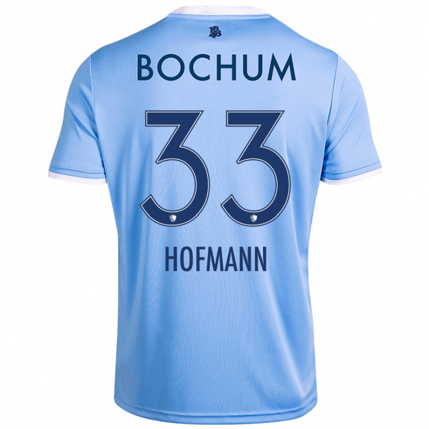 Kandiny Niño Camiseta Philipp Hofmann #33 Azul Cielo 2ª Equipación 2024/25 La Camisa Chile