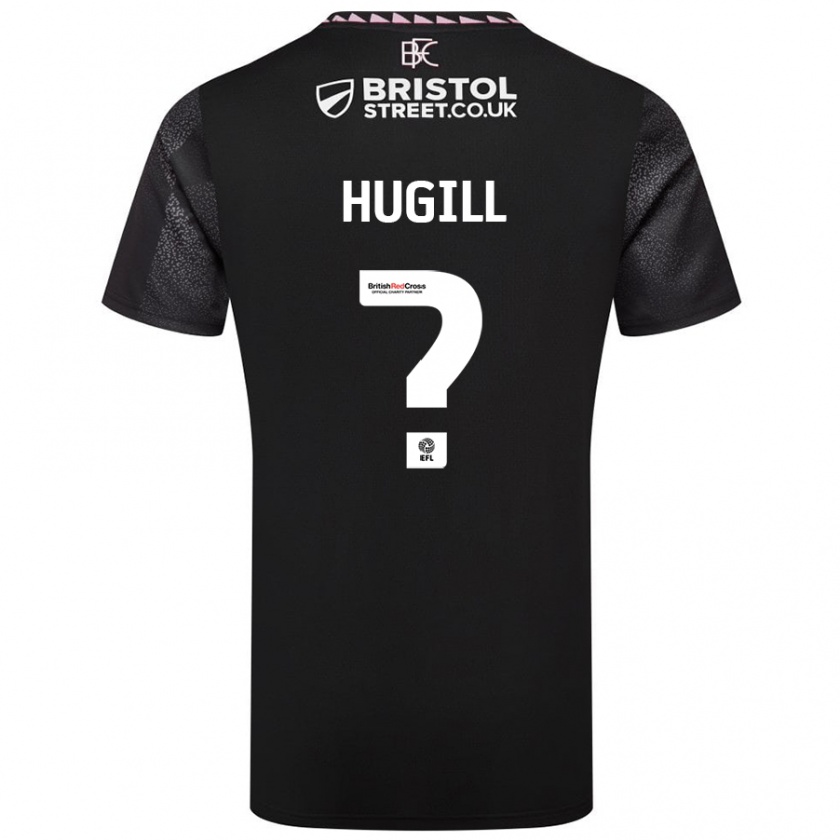 Kandiny Niño Camiseta Will Hugill #0 Negro 2ª Equipación 2024/25 La Camisa Chile