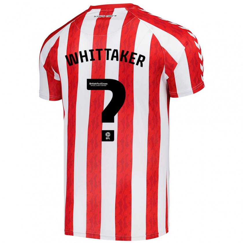 Kandiny Hombre Camiseta Jack Whittaker #0 Rojo Blanco 1ª Equipación 2024/25 La Camisa Chile