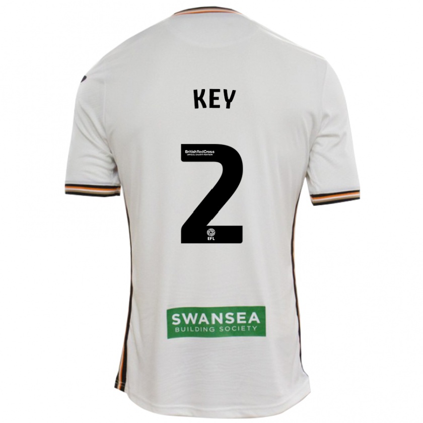 Kandiny Hombre Camiseta Josh Key #2 Blanco 1ª Equipación 2024/25 La Camisa Chile