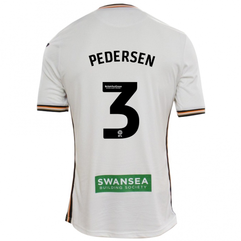 Kandiny Hombre Camiseta Kristian Pedersen #3 Blanco 1ª Equipación 2024/25 La Camisa Chile