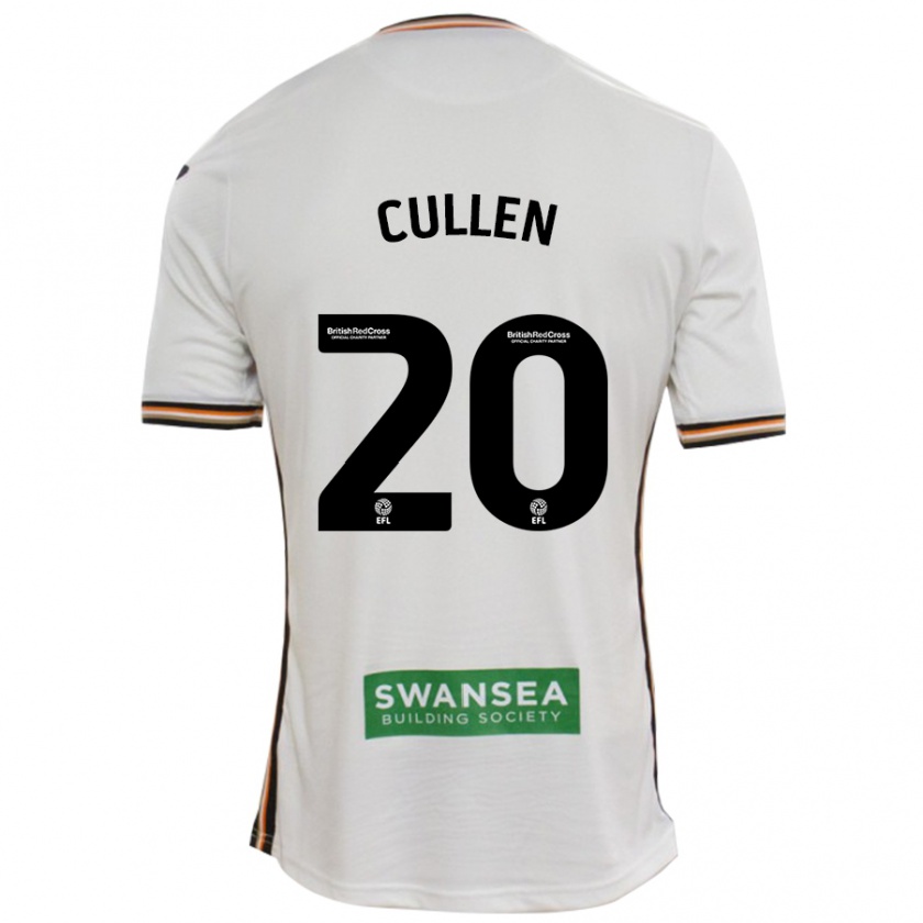 Kandiny Hombre Camiseta Liam Cullen #20 Blanco 1ª Equipación 2024/25 La Camisa Chile