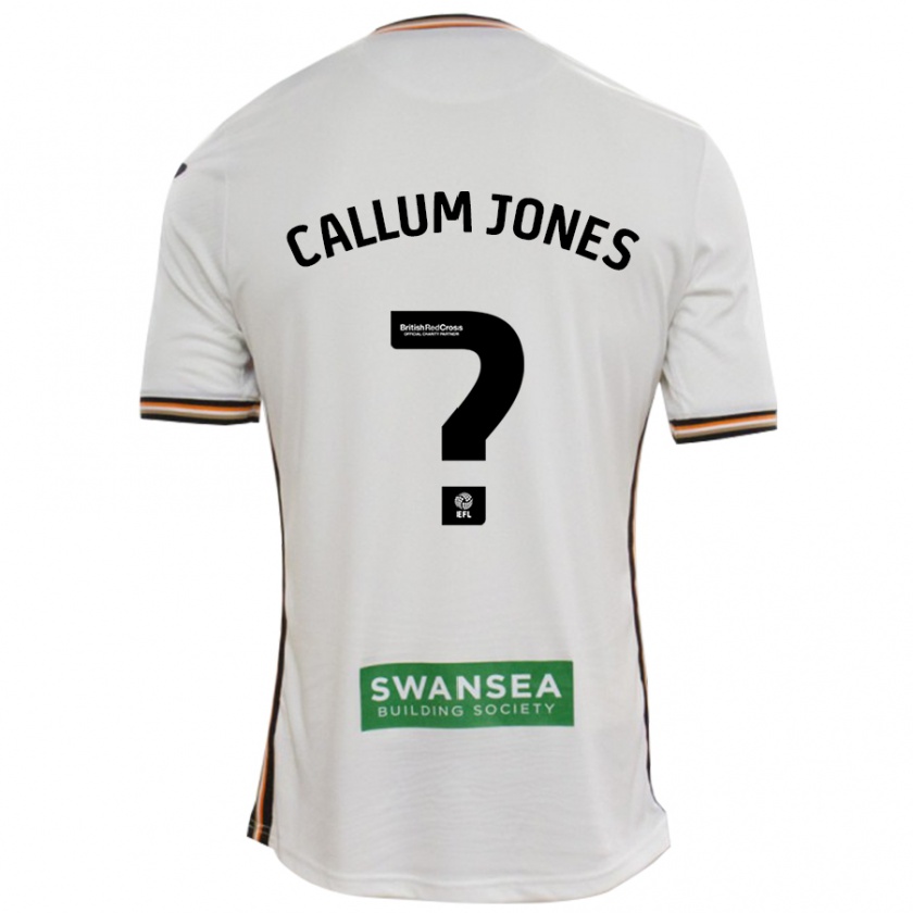 Kandiny Hombre Camiseta Callum Jones #0 Blanco 1ª Equipación 2024/25 La Camisa Chile